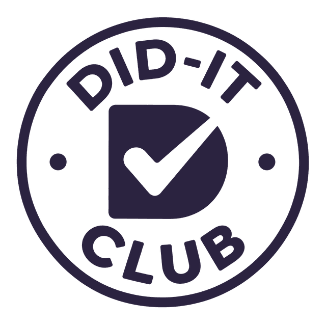 Did-It Club badge